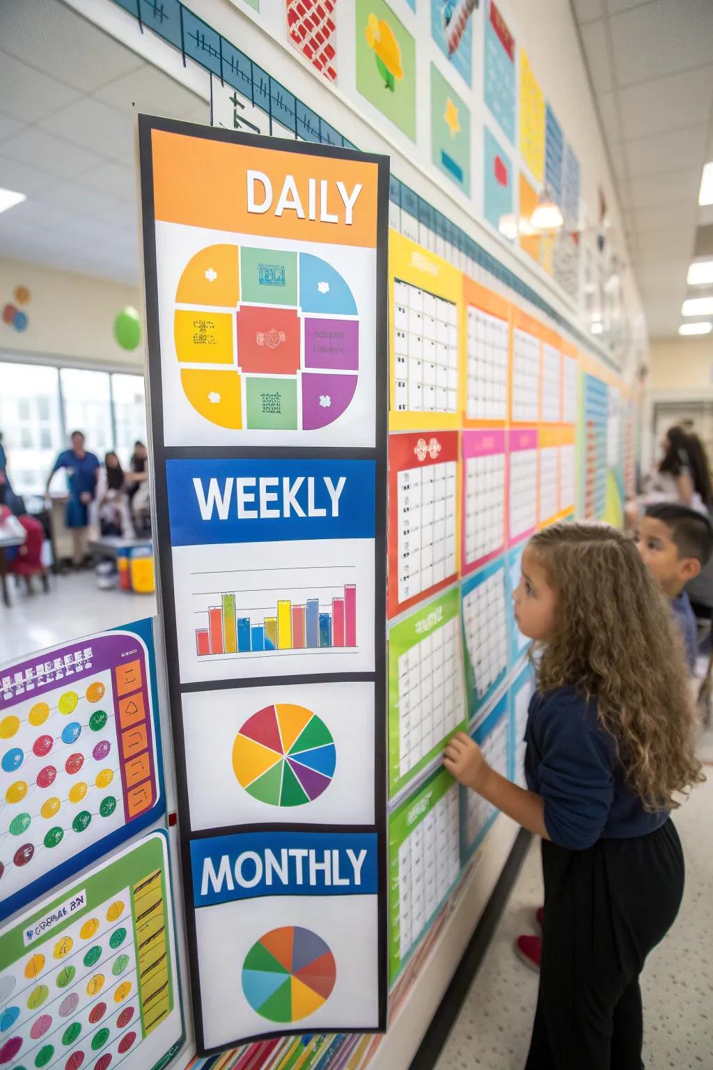 An engaging bulletin board that makes attendance tracking fun.
