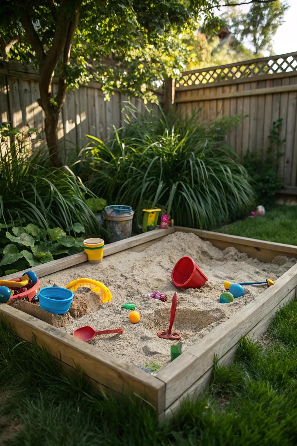 Sandbox fun awaits for budding builders