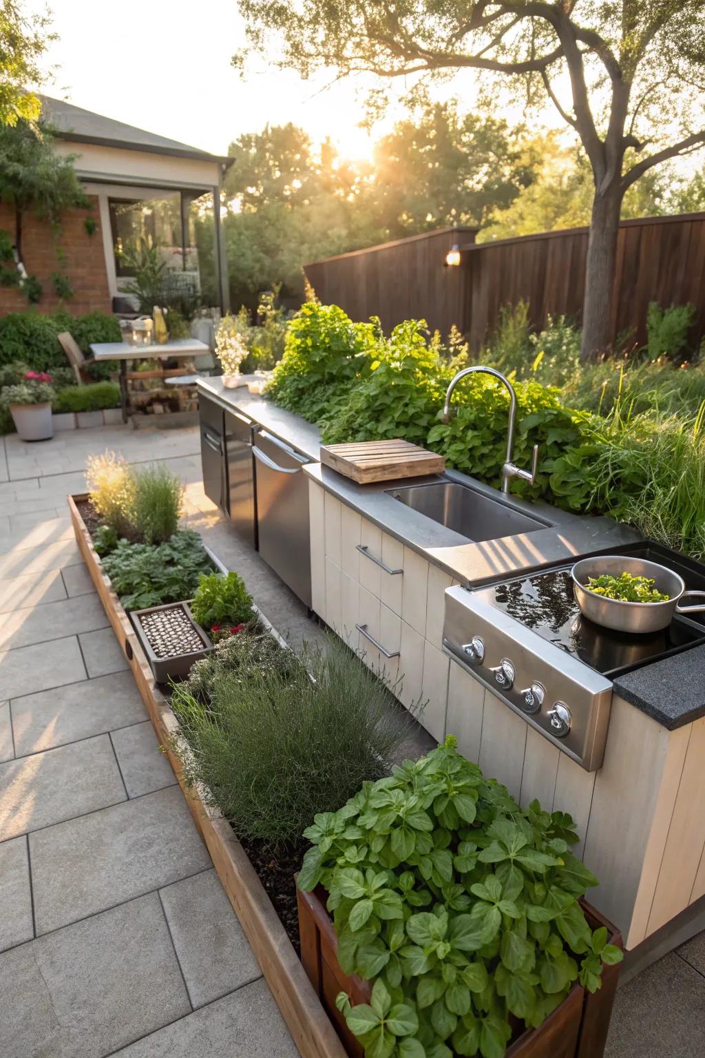 Elevate your cooking space with functional and stylish design traits.