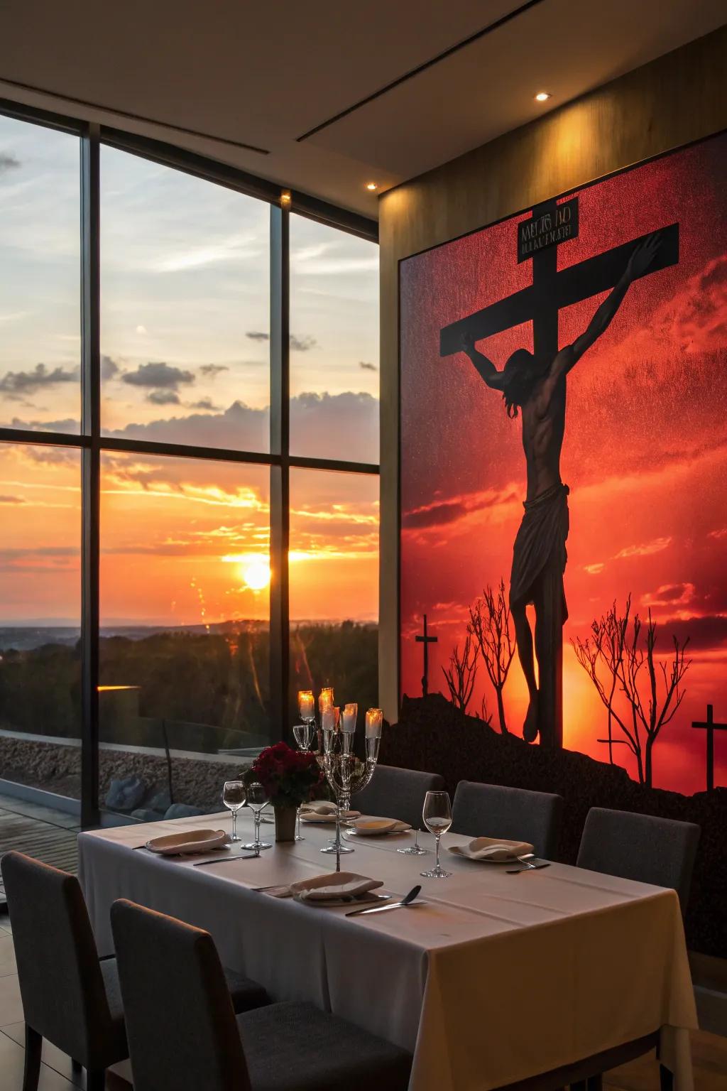 An offering image creates an impressive, thoughtful environment.