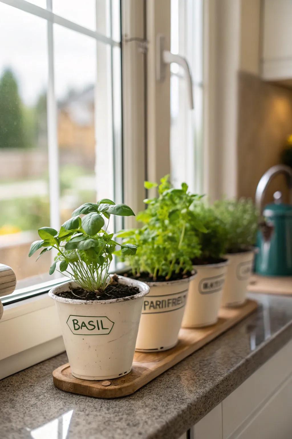 Herb garden kits bring fresh flavors and greenery to your kitchen.