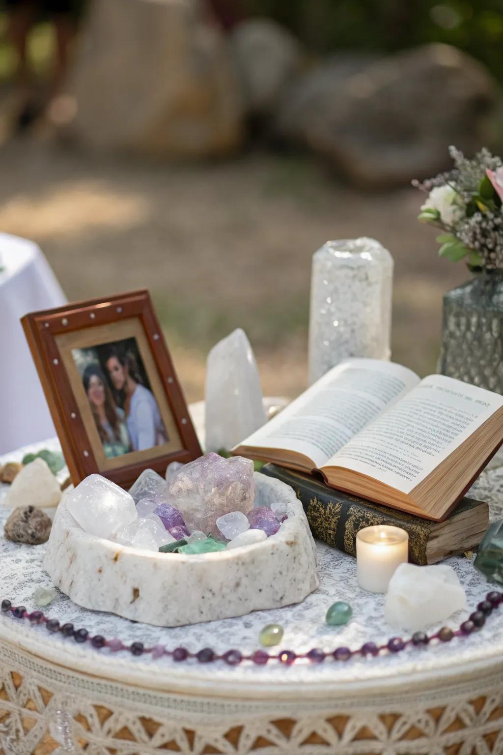 Personal touches make this altar uniquely yours.