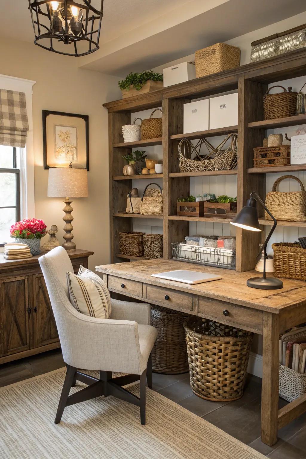 Tailored touches through special farmhouse decorations.