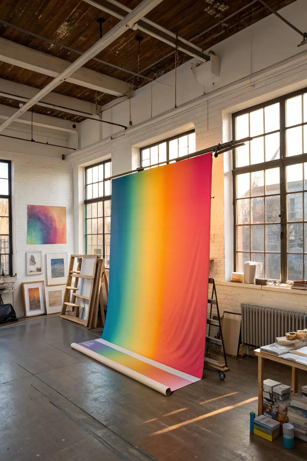Vibrant gradient artwork sparking creativity.