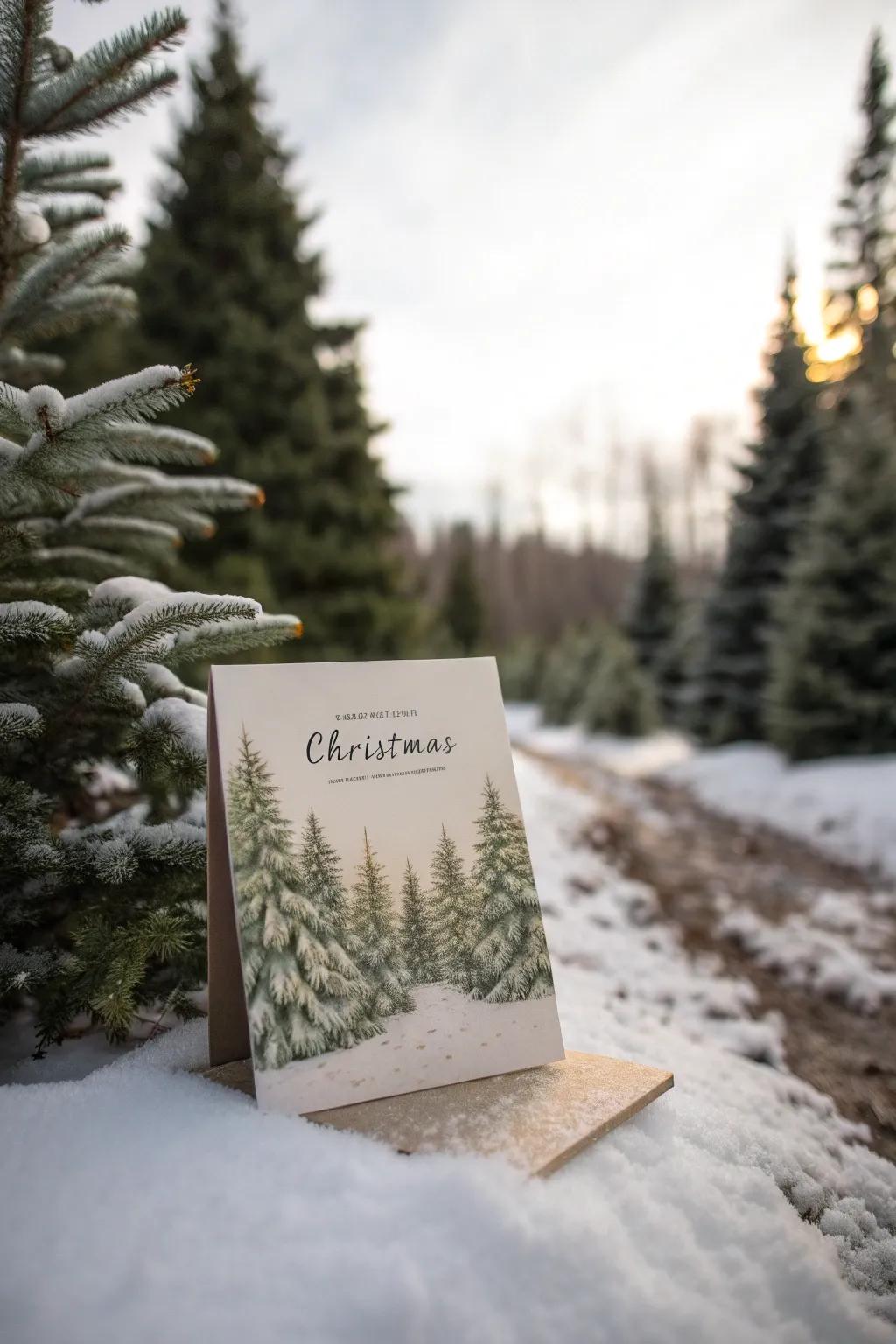 A Christmas card adorned with a meaningful scripture verse.