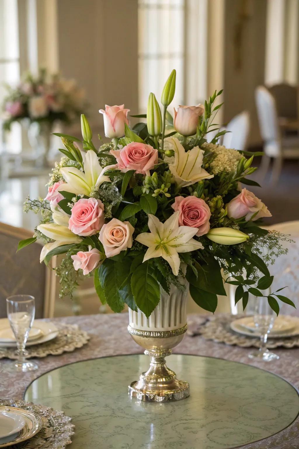 Blooms breathe fresh vibrancy into your love-inspired setting using their charm and fragrance.