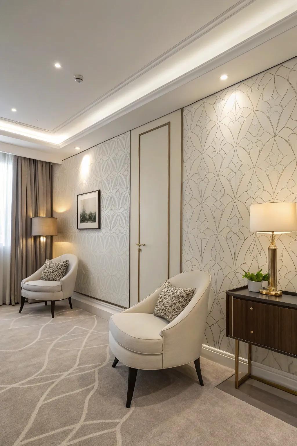 Simple designs provide a sleek and current feel.