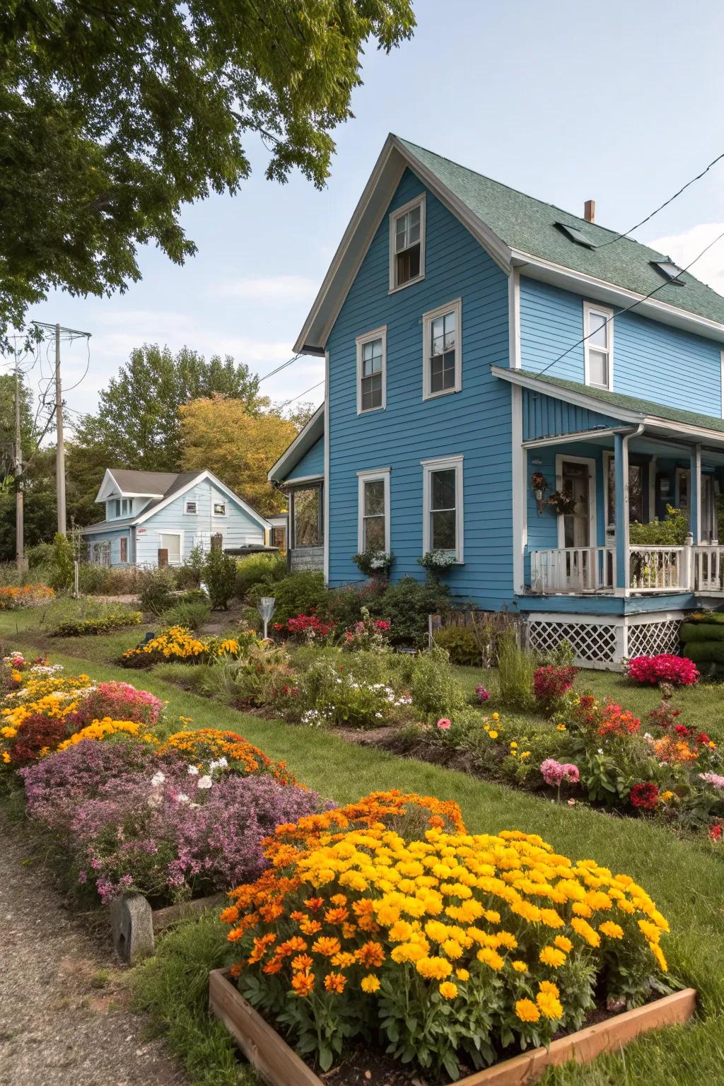 Seasonal flowers keep your garden lively and colorful.