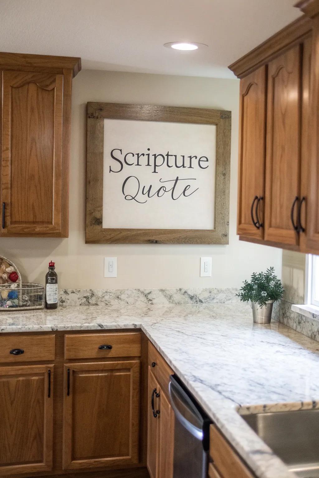 Scripture quote art encourages everyday inspiration in your household.