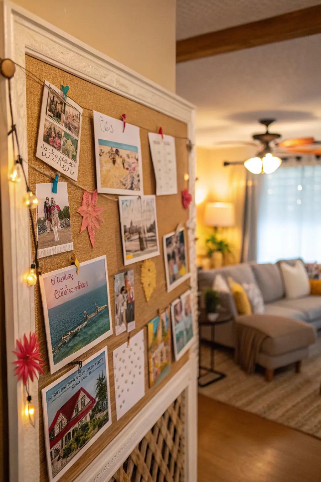 Walk down memory lane with a personalized board.