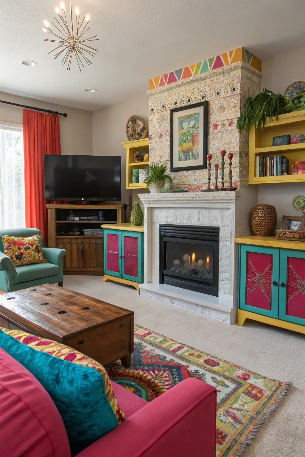 Vibrant vibes: A splash of color and personality.