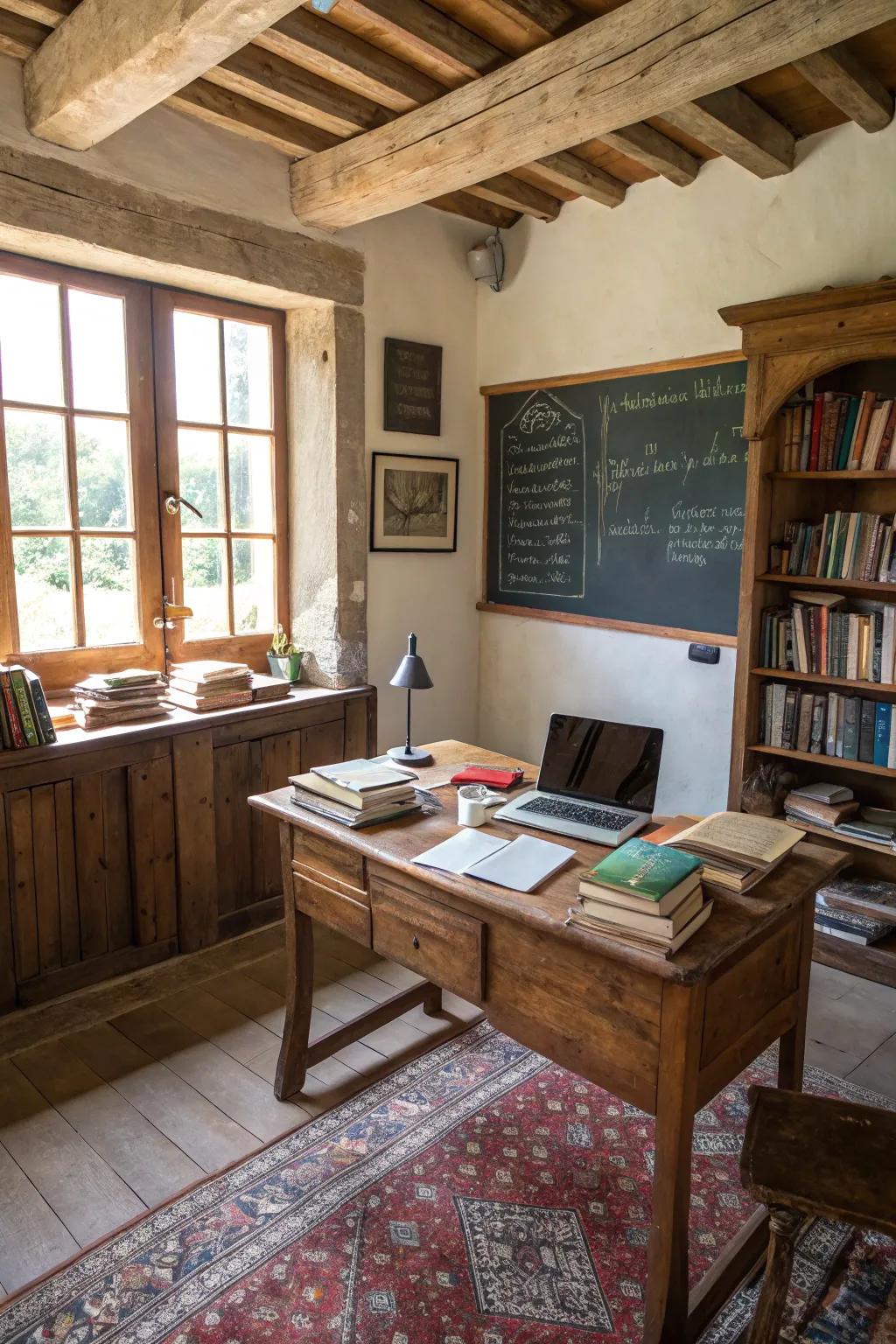 Chalkboards introduce functionality and charm.
