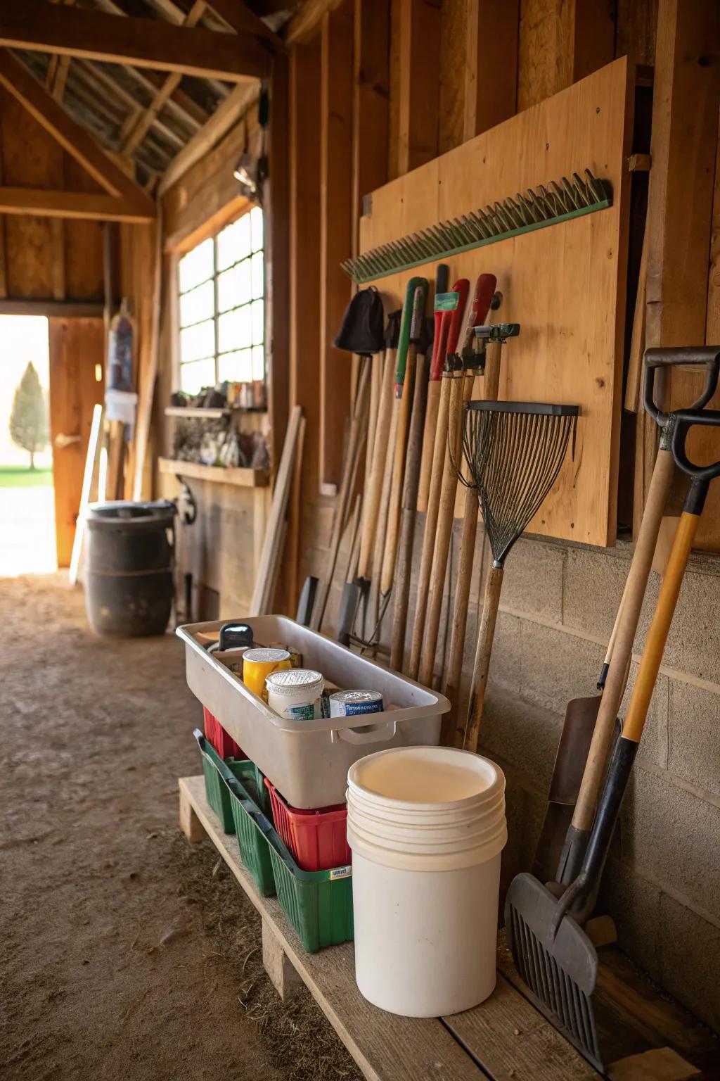 A well-organized prep station enhances efficiency.