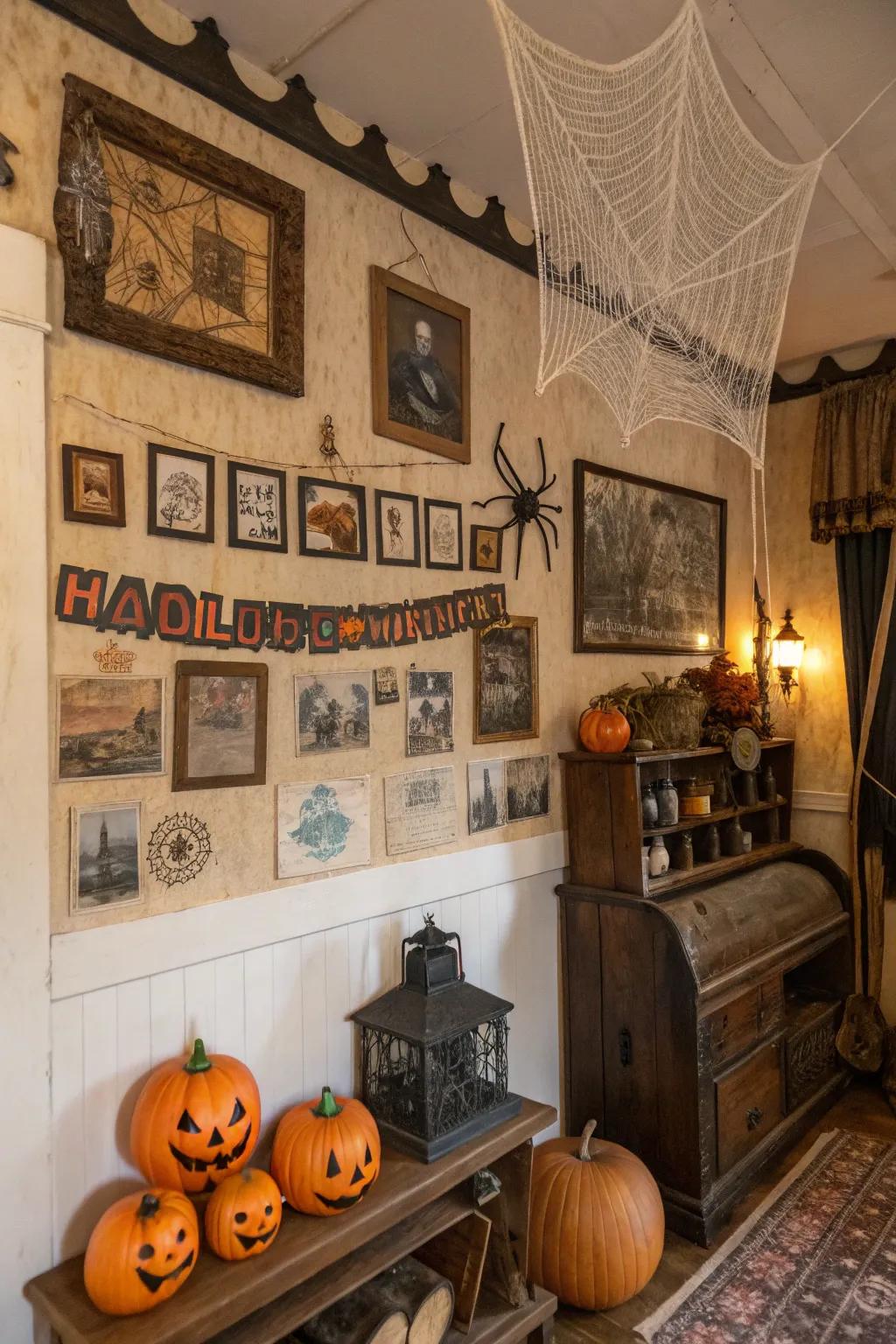 Step back in time with a vintage Halloween theme.