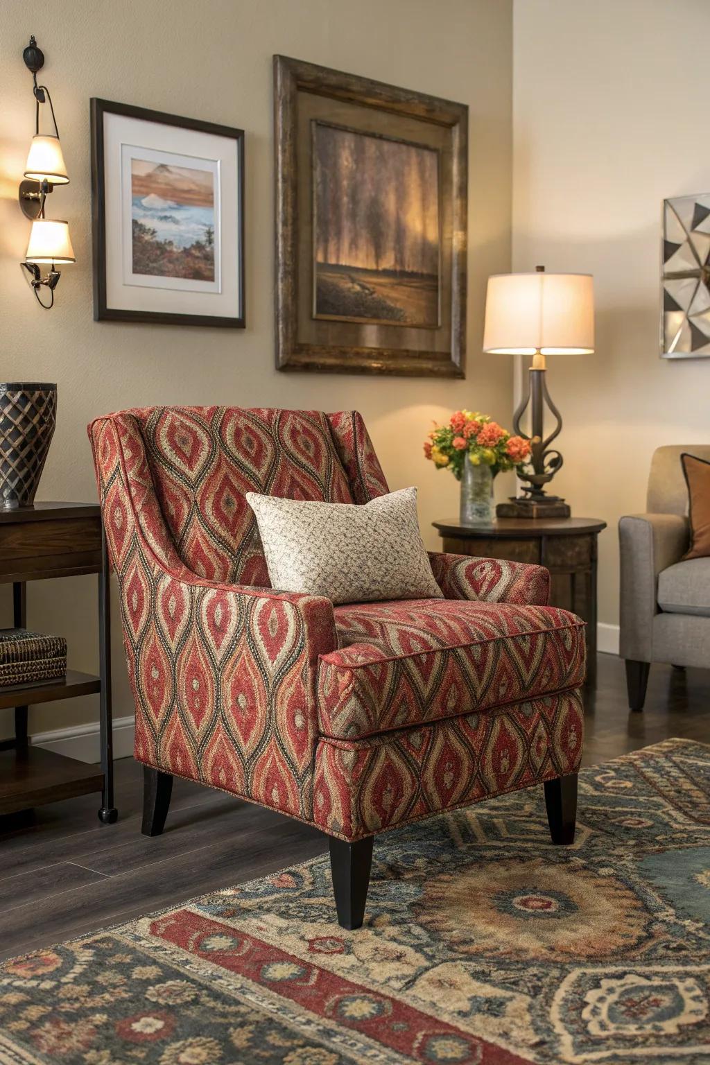 Designed chairs can animate any space.