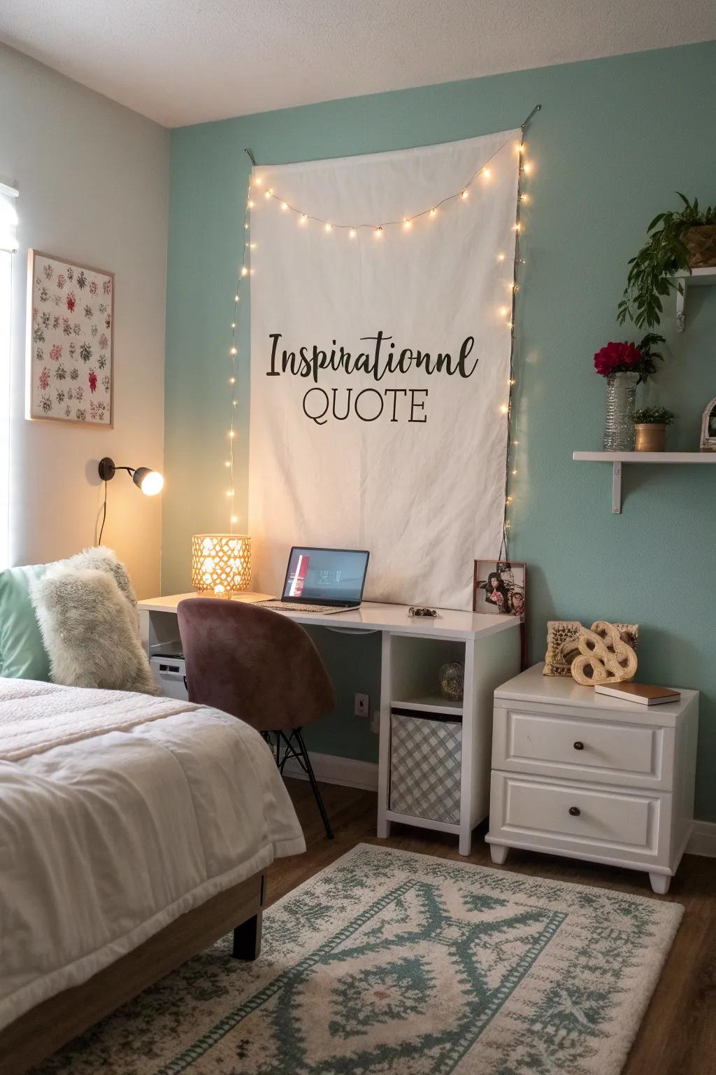 Inspirational quote canvases brighten any space with words of wisdom.