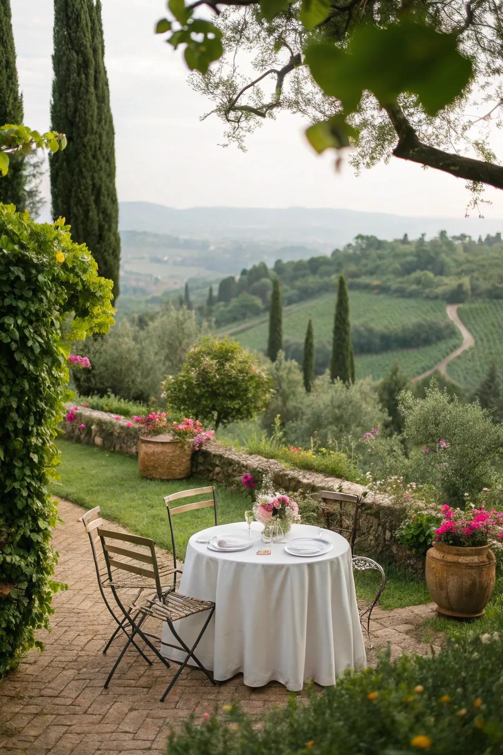 Savor peaceful moments in a stunning garden environment.
