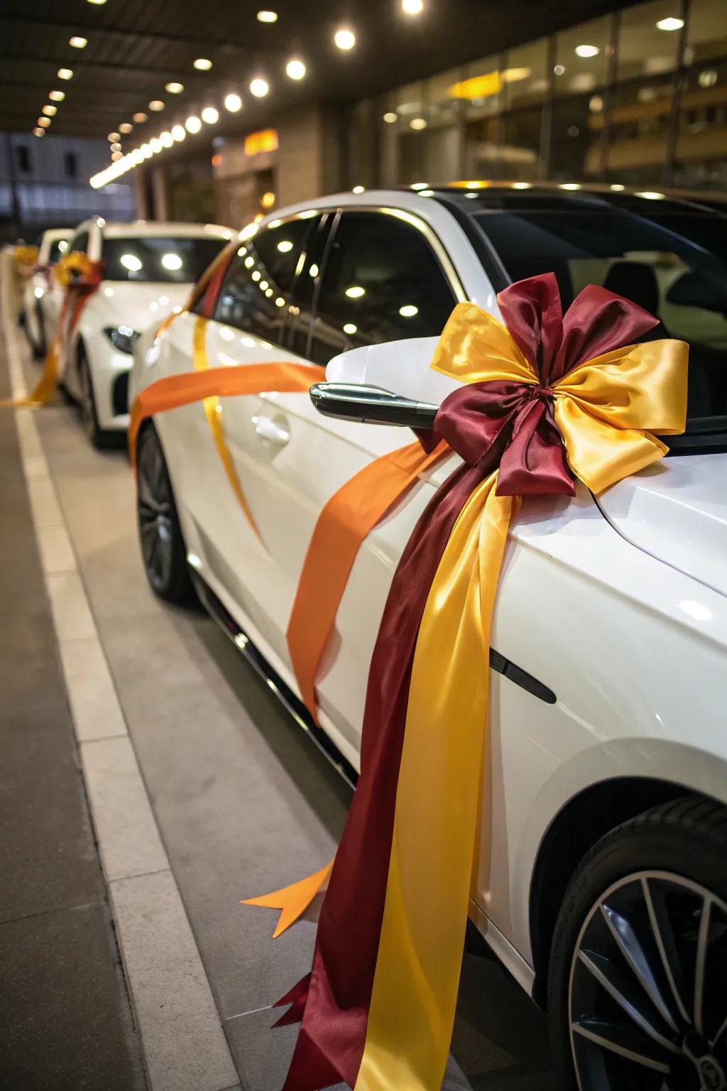 Ribbons contribute an element of sophistication and celebration.