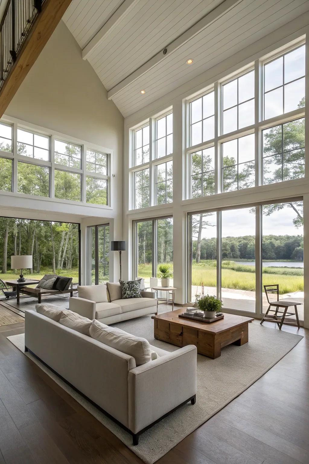 Open spaces foster a sense of ease and freedom.