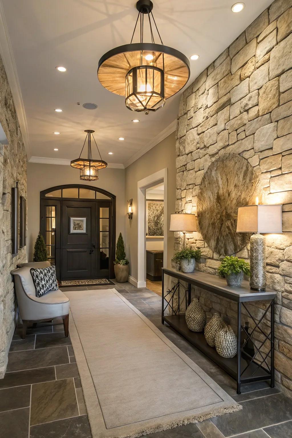 An entryway that greets you with timeless elegance.