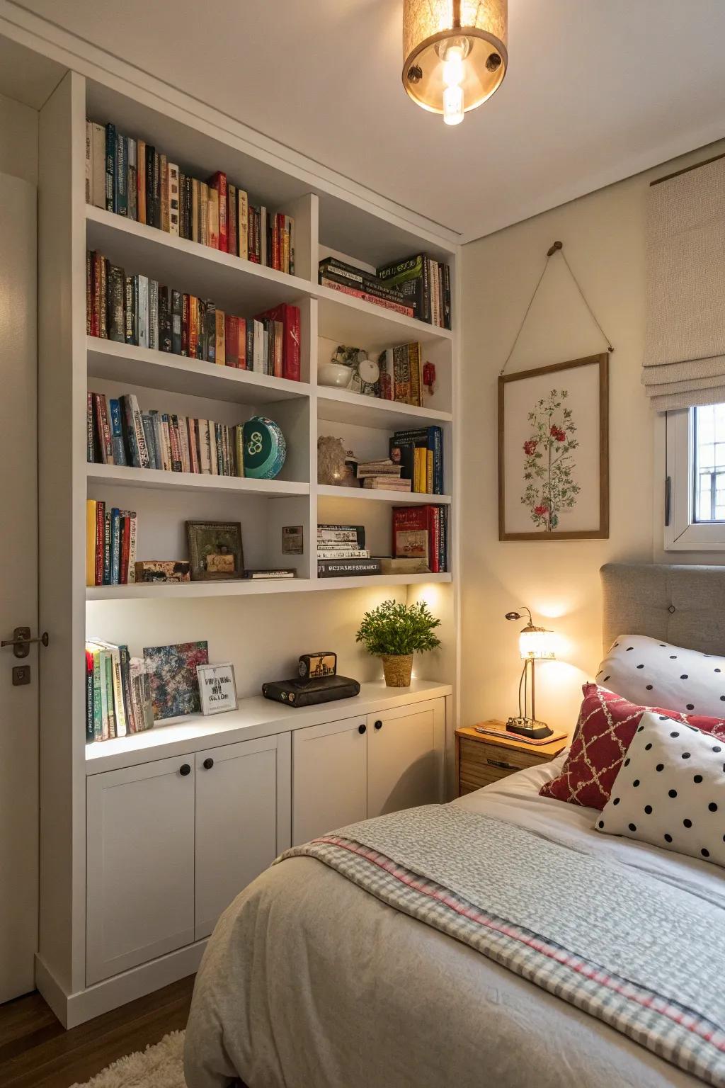 Show elegance thanks to display shelving solutions.