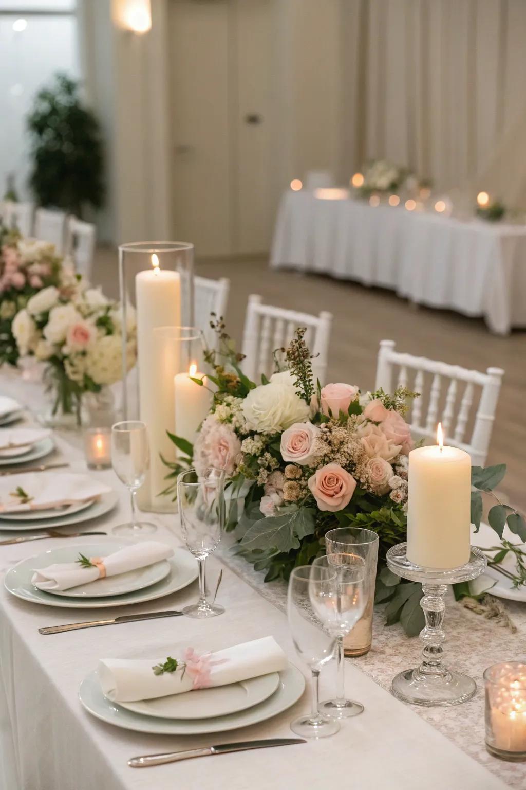 Formal sophistication imparts a timeless quality to your wedding.