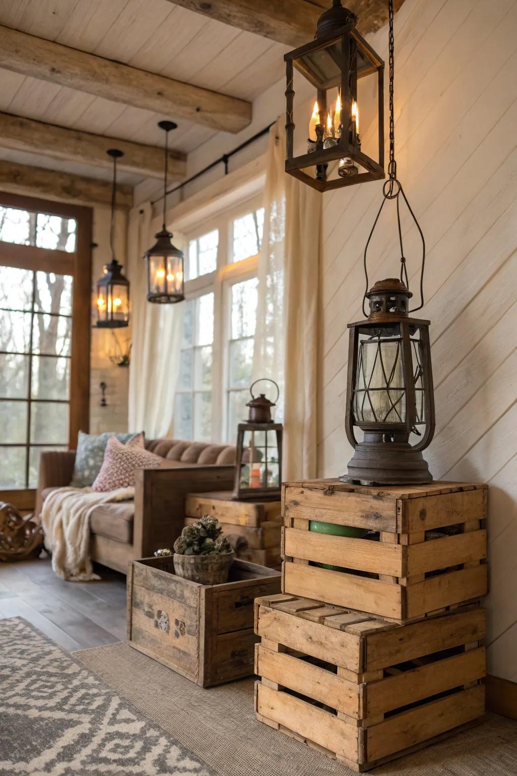 Vintage and countryside design for winter's allure