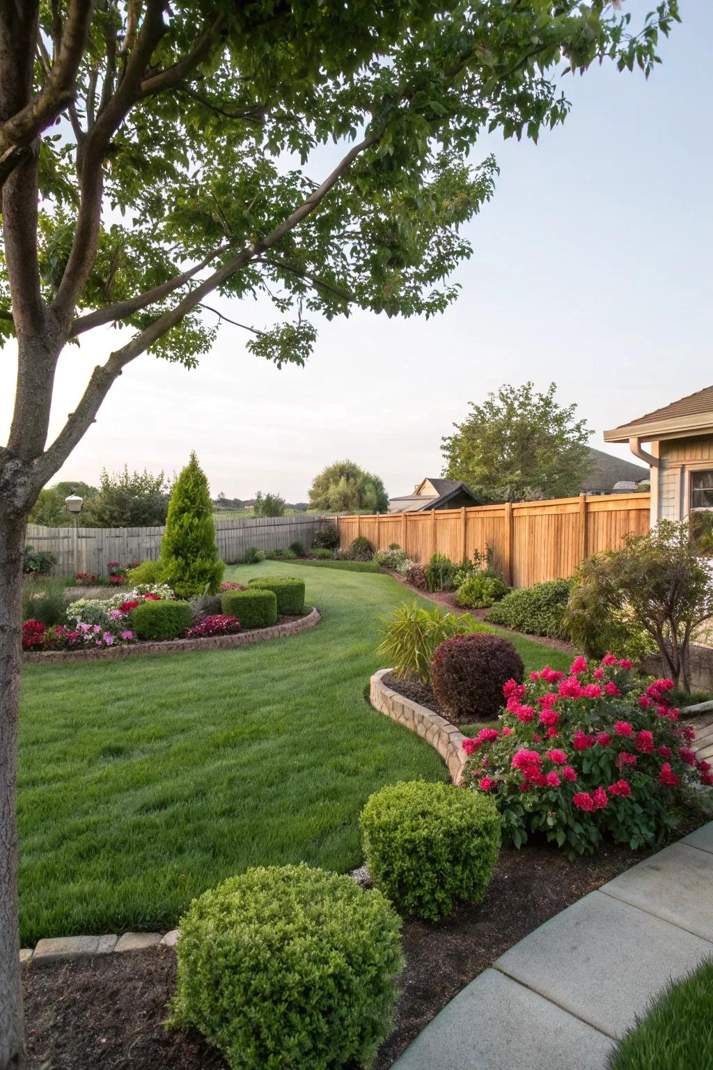A harmonious fusion that elevates your yard's beauty.