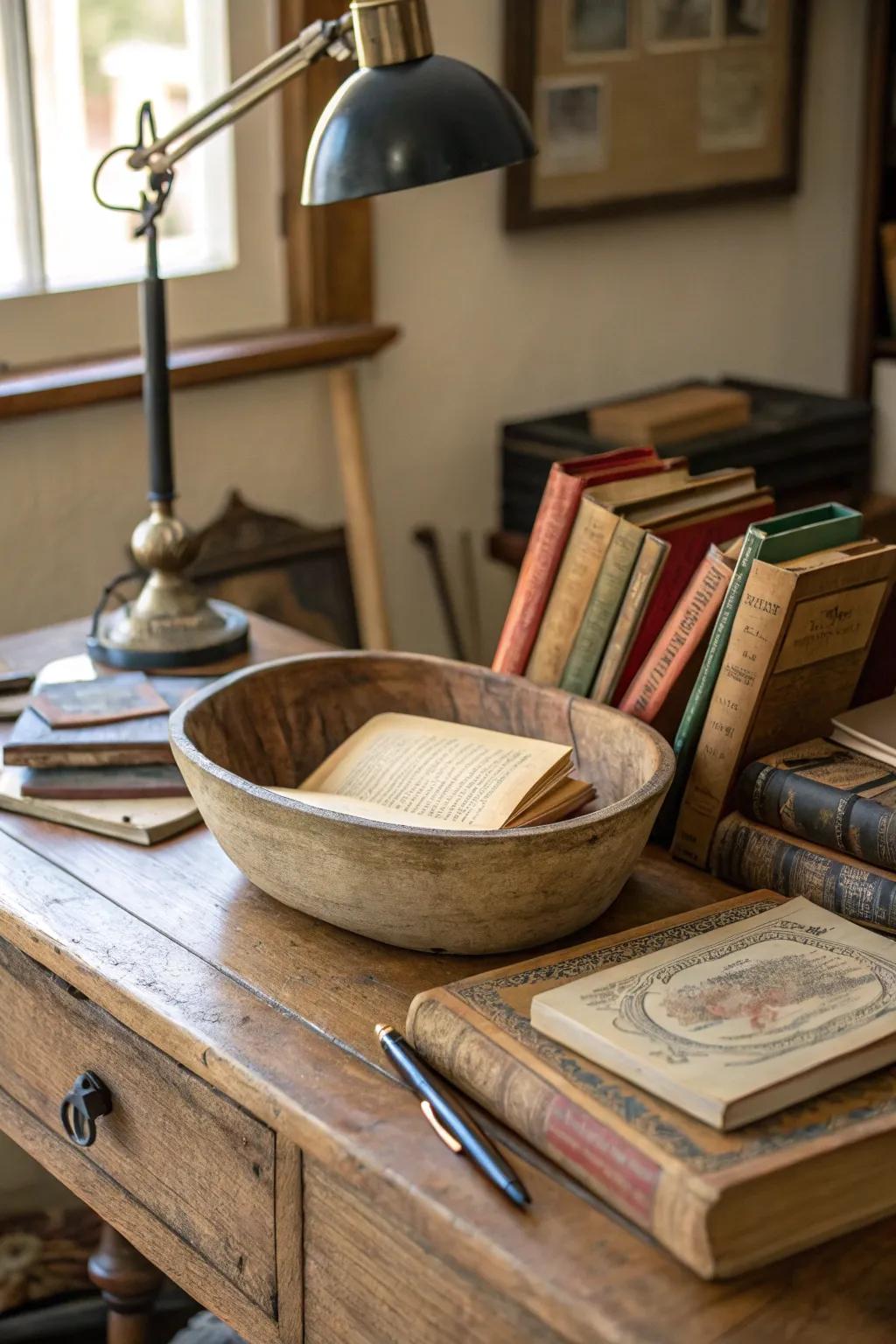 Literary elegance with vintage books