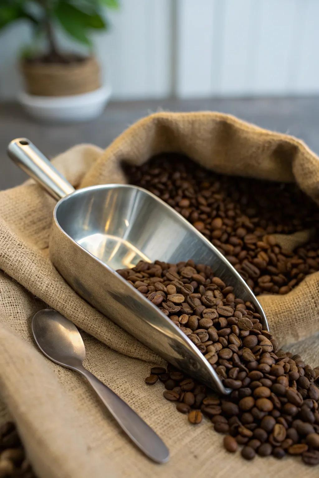 Combine utility and style through a beautiful coffee measuring spoon.