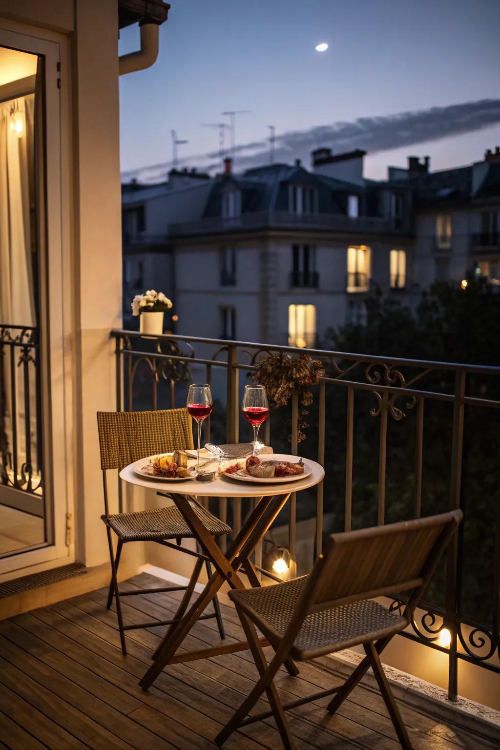 Dine al fresco with a view.