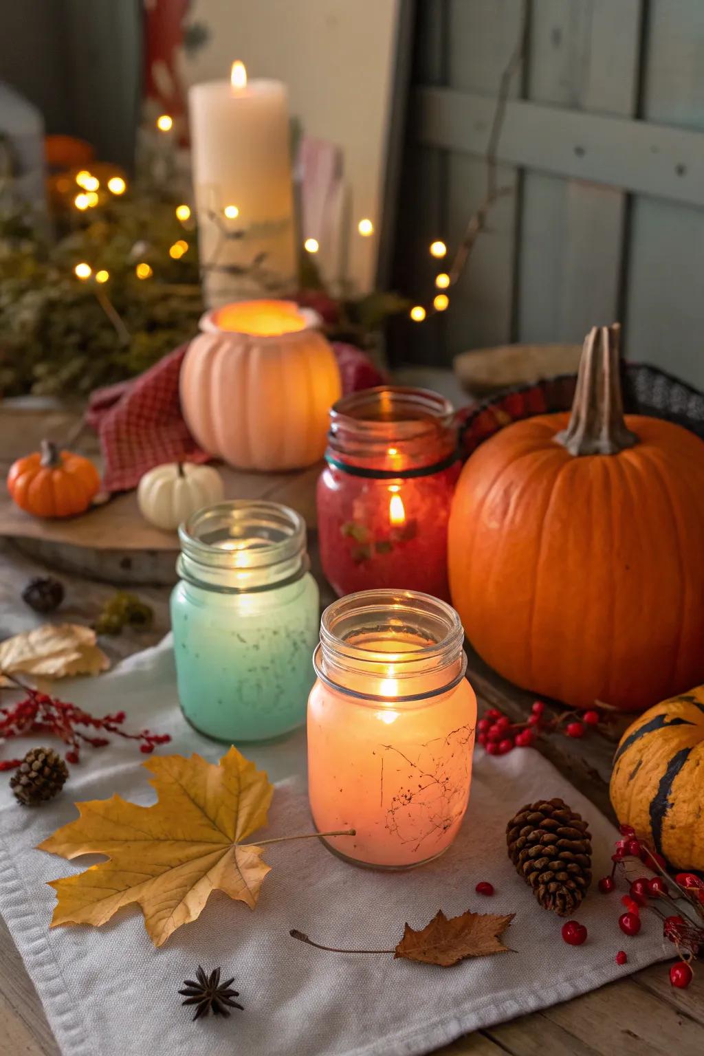 Spooky candle holders create enchanting shadows