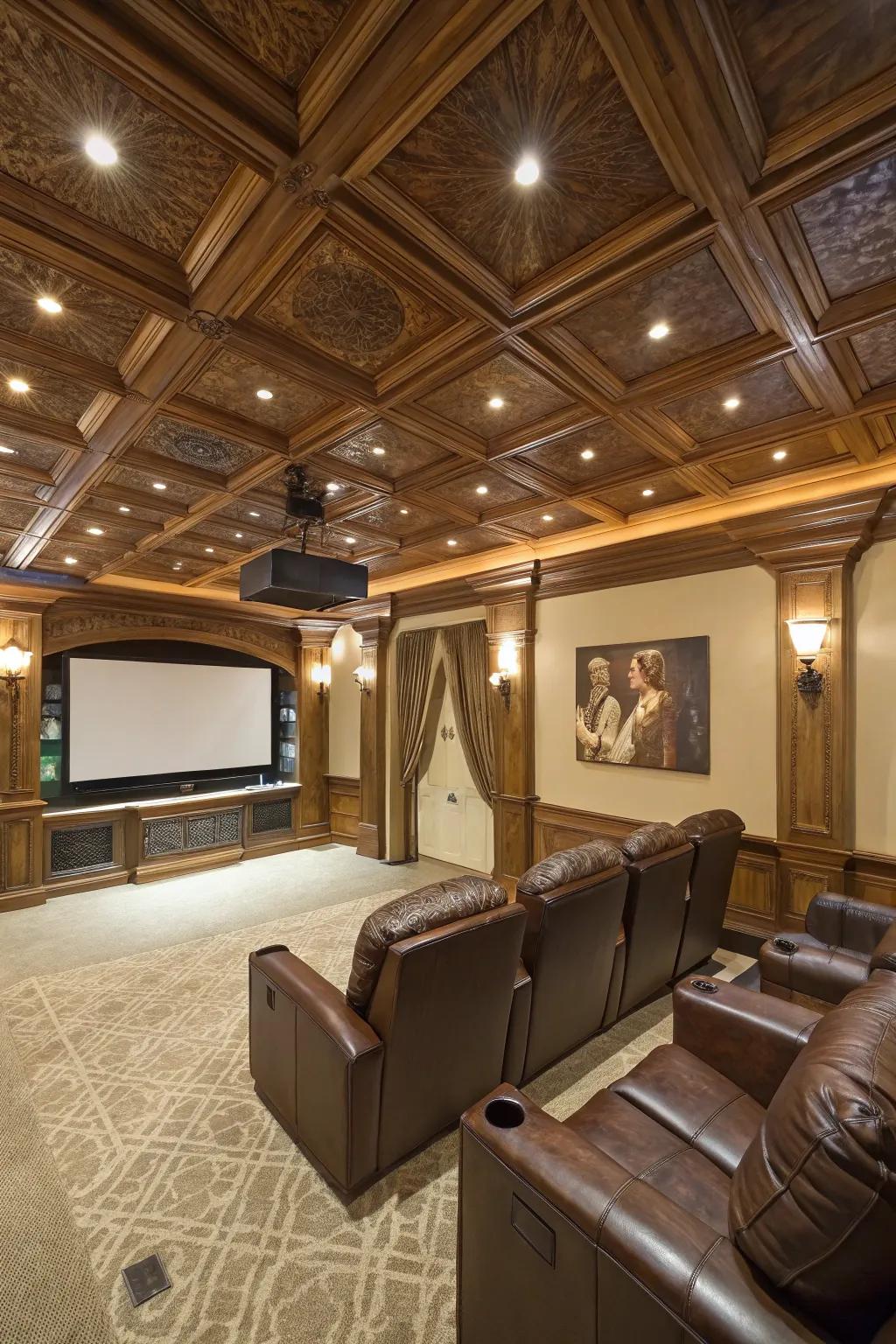 Elevate your theater with luxury finishes.