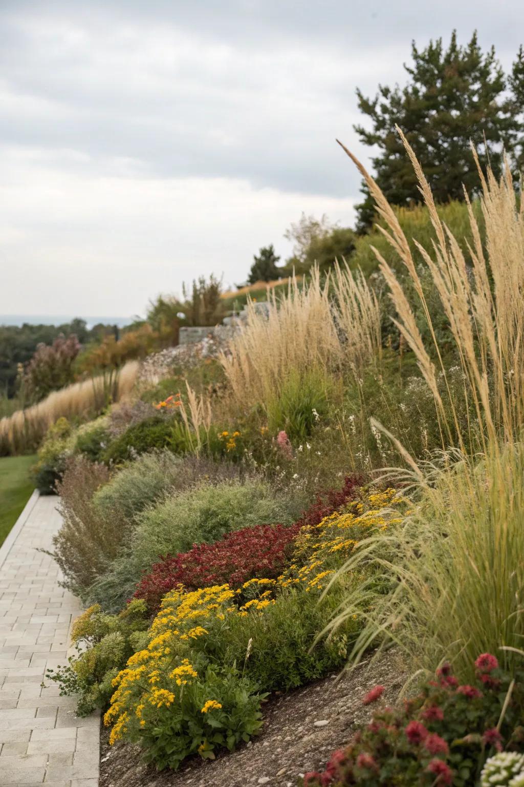 Layered planting adds depth and interest to your garden.