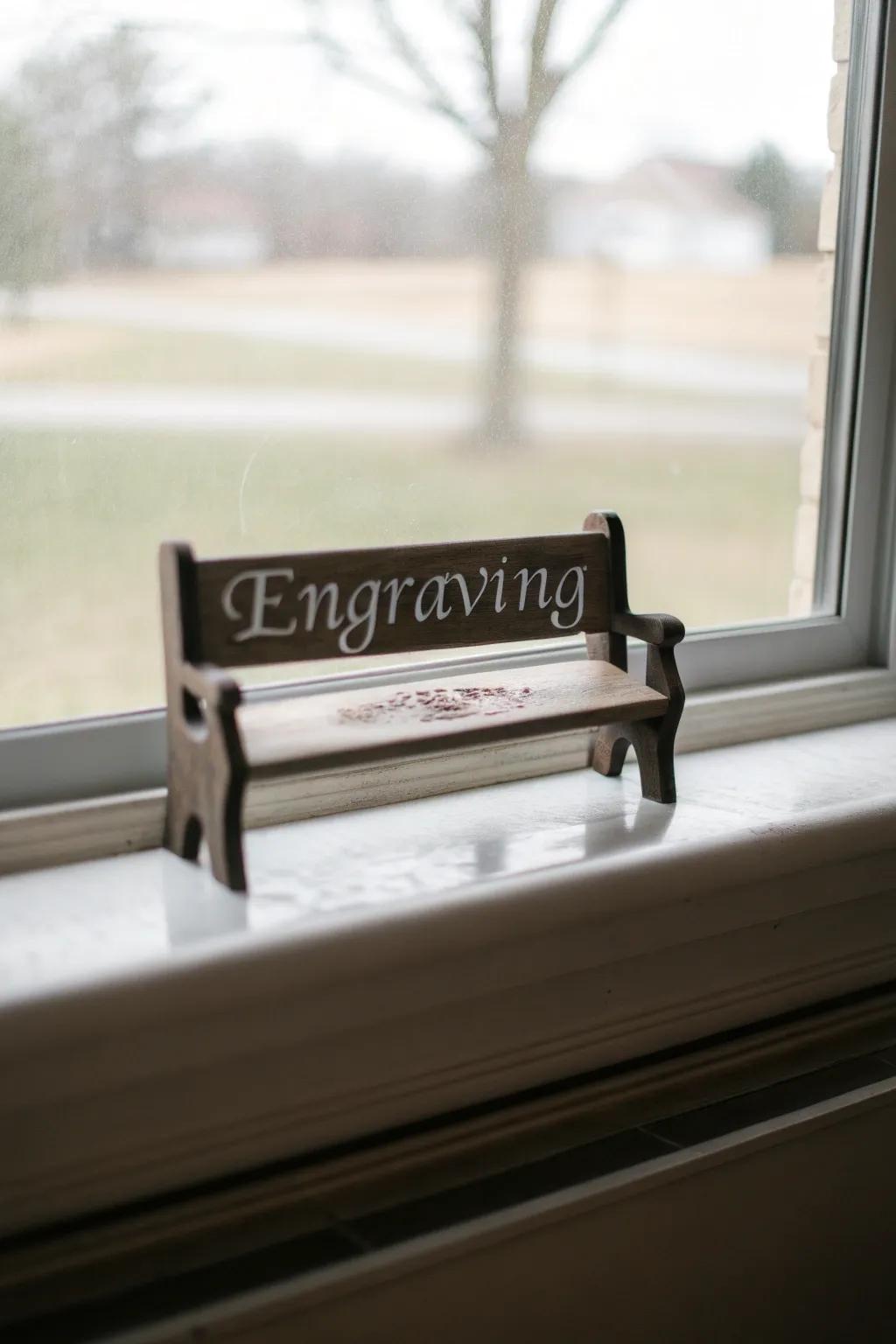 Memorial benches offer a heartfelt tribute to loved ones.