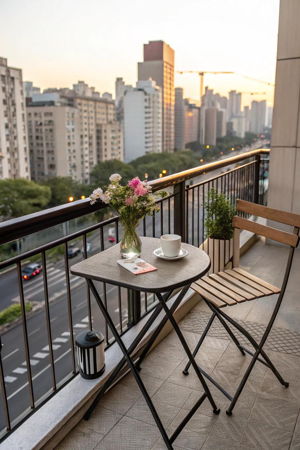 With a practical foldable table and chair set, you can make the most of small spaces.