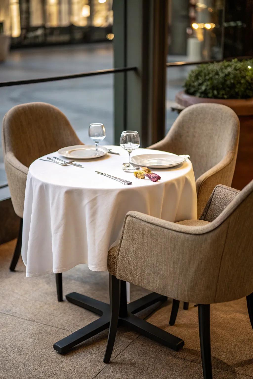 Intimate seating arrangements encourage deep talks and connection.