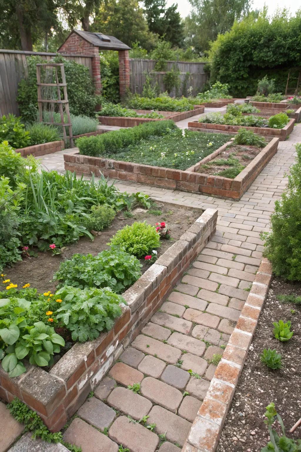 Defined paths add structure and accessibility to compact gardens.