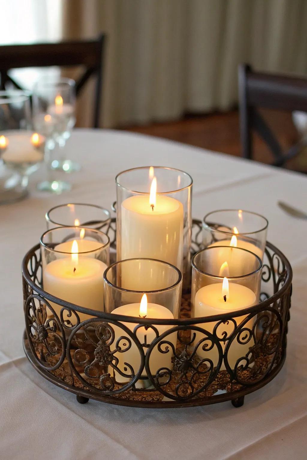 Versatile centerpieces adapt beautifully to any occasion.