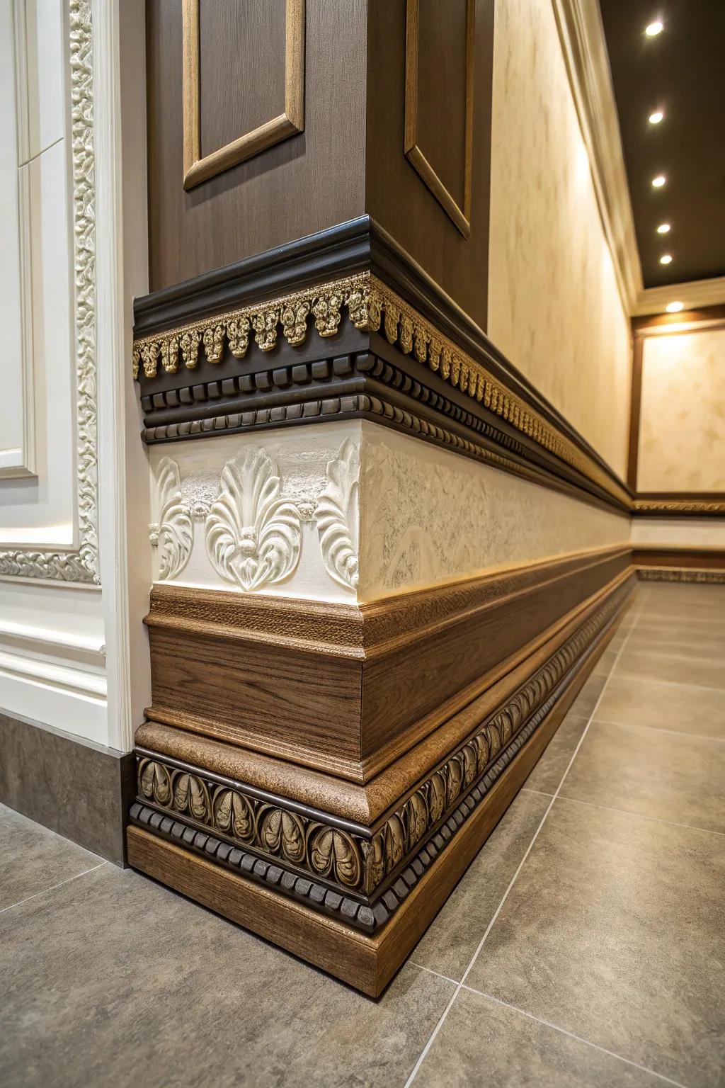 Layered detailing impact for added depth and intrigue
