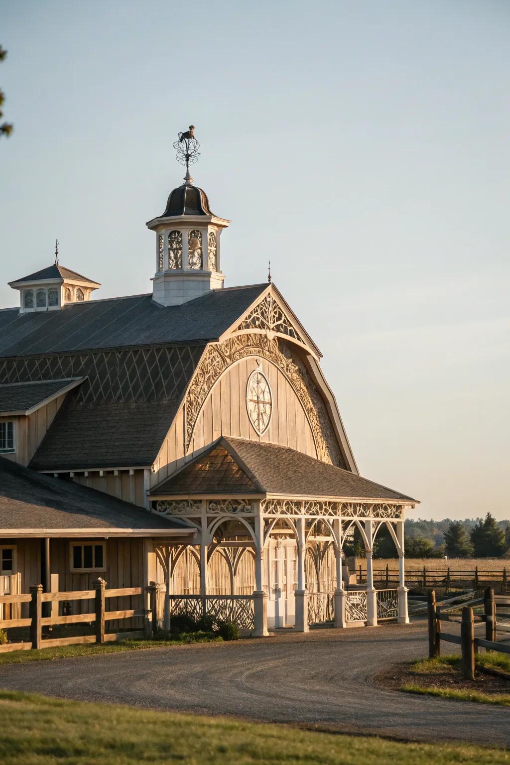 A cupola adds elegance and functionality to any barn structure.