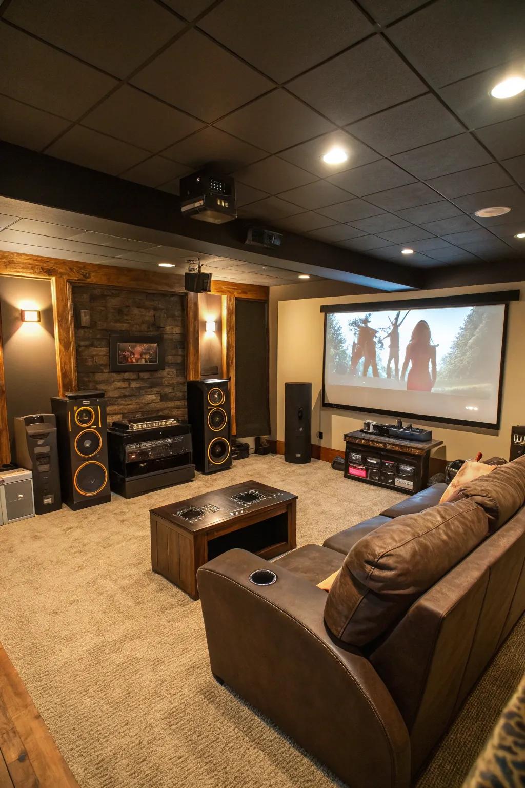 A multimedia setup offers endless entertainment options.