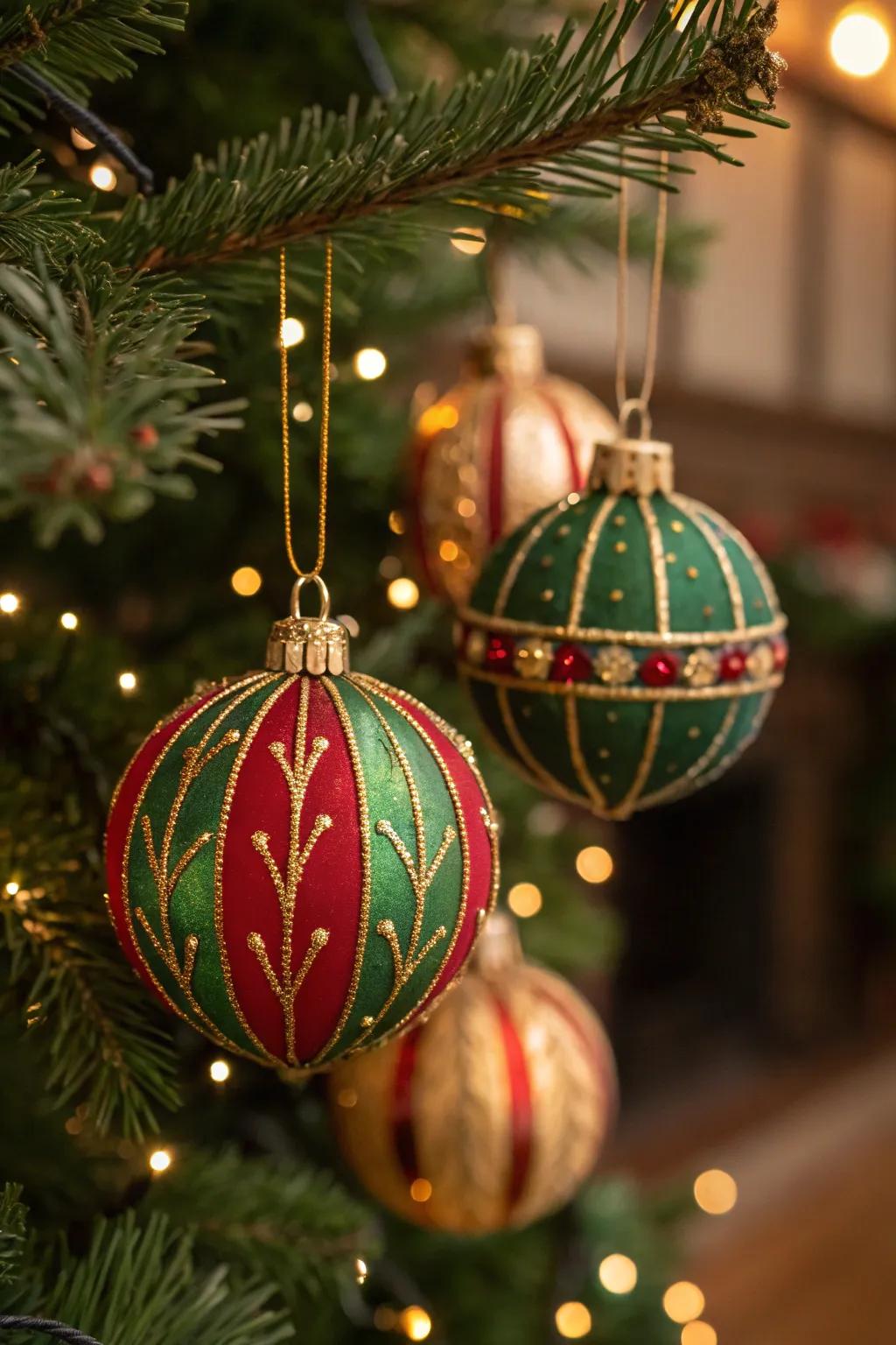 Vintage-style ornaments add a nostalgic touch to your tree.