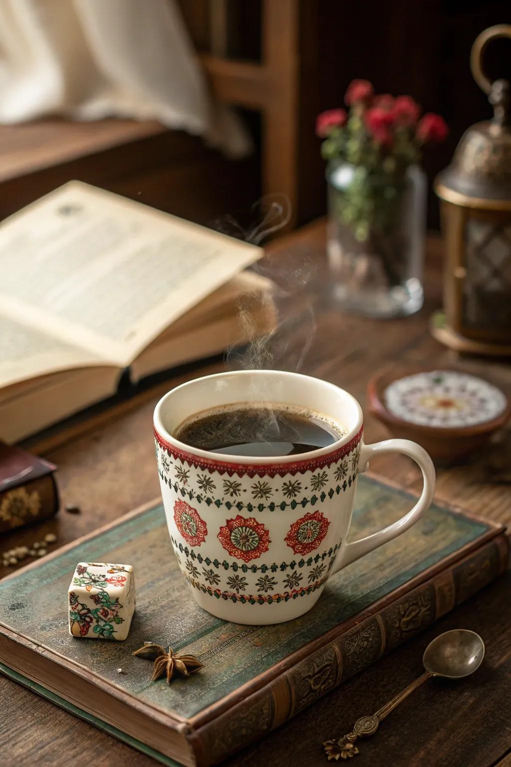 Step back in time with coffee cups that evoke vintage charm and nostalgia.