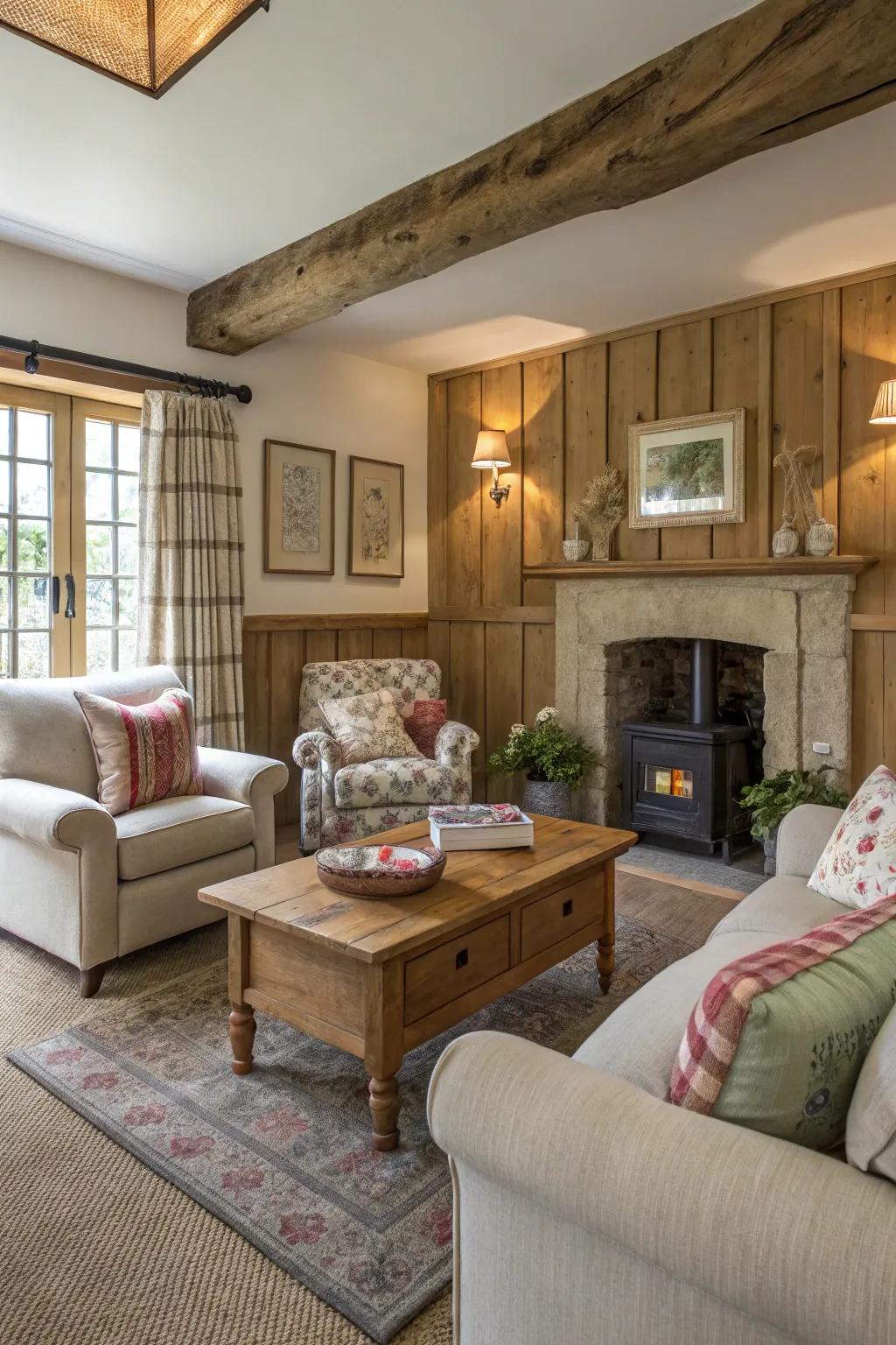 A living space featuring a cozy seating arrangement for intimate gatherings.