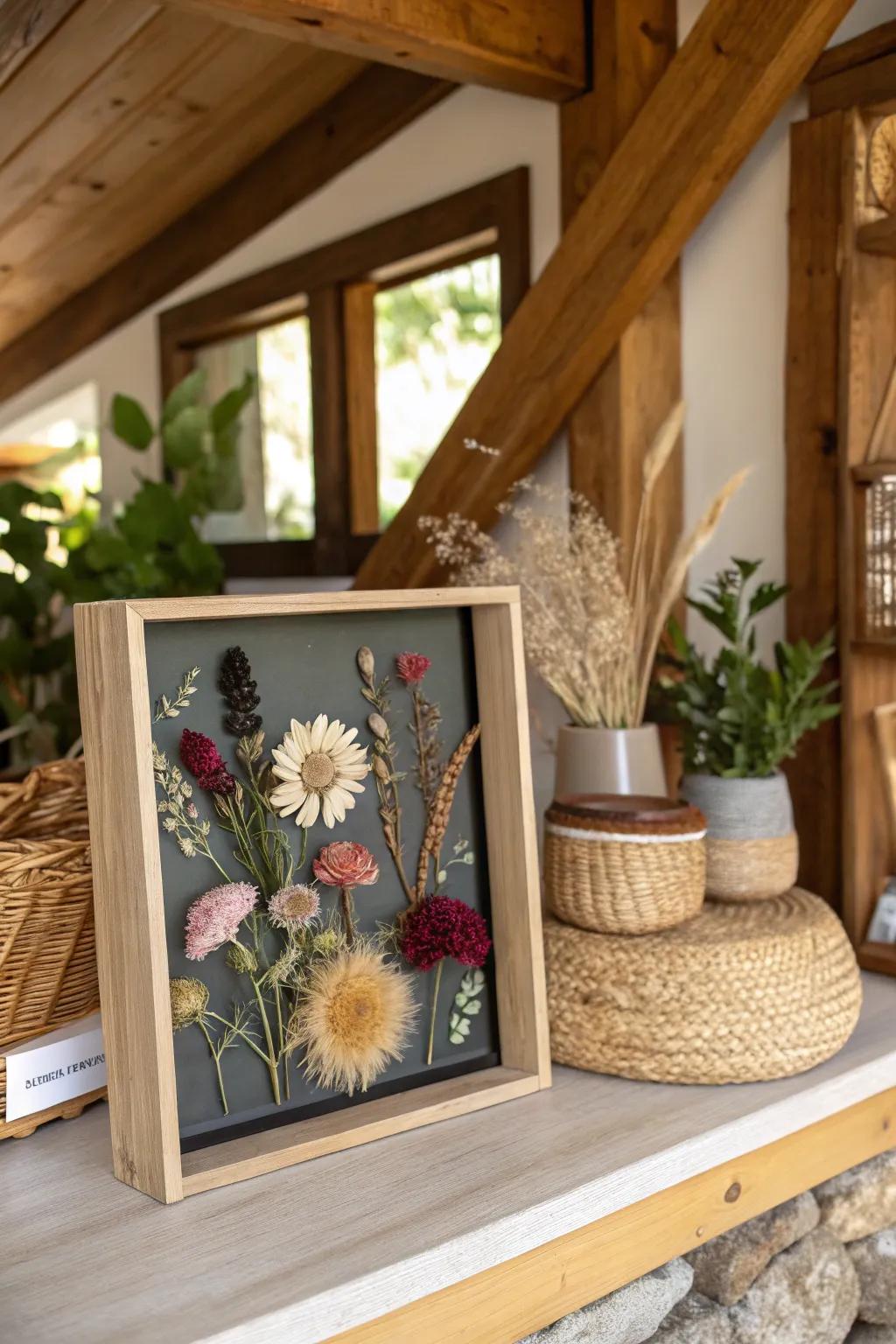 Celebrate sustainability with an eco-inspired dried flower arrangement.