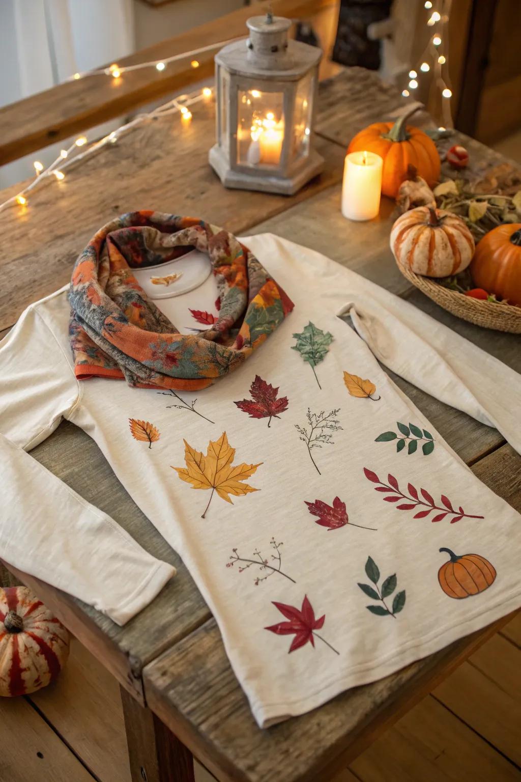 Sleeves featuring autumn patterns are vital for layering.