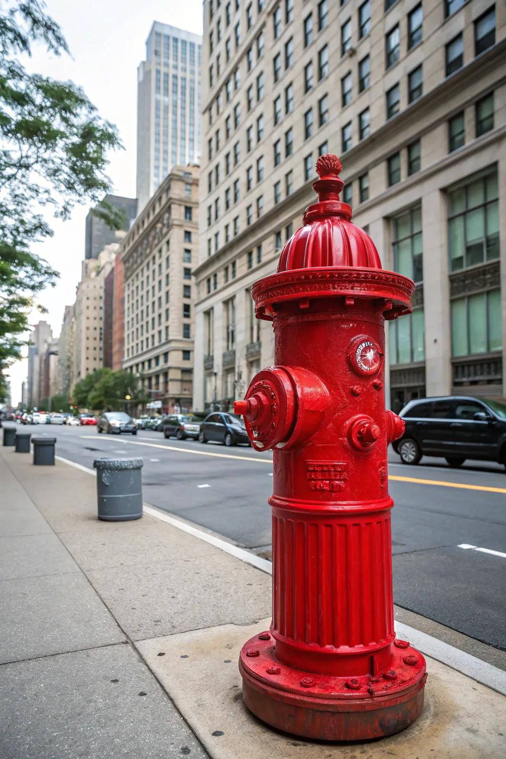 A striking fire hydrant mailbox that's sure to be noticed.