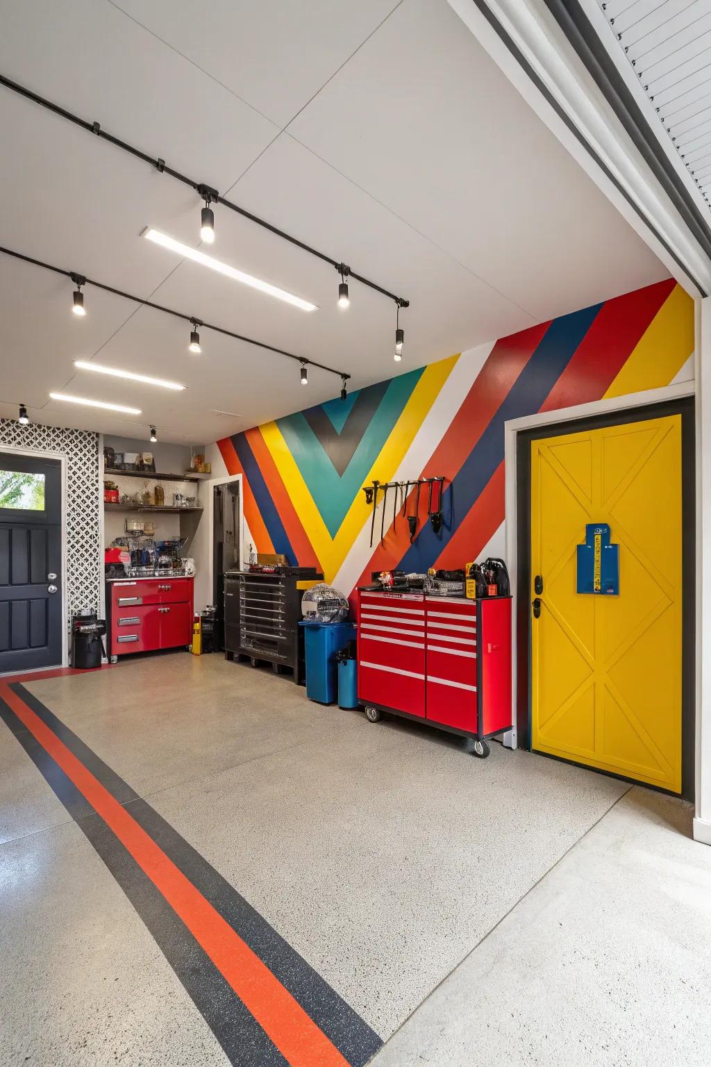 Modern color schemes add energy and character to your garage.