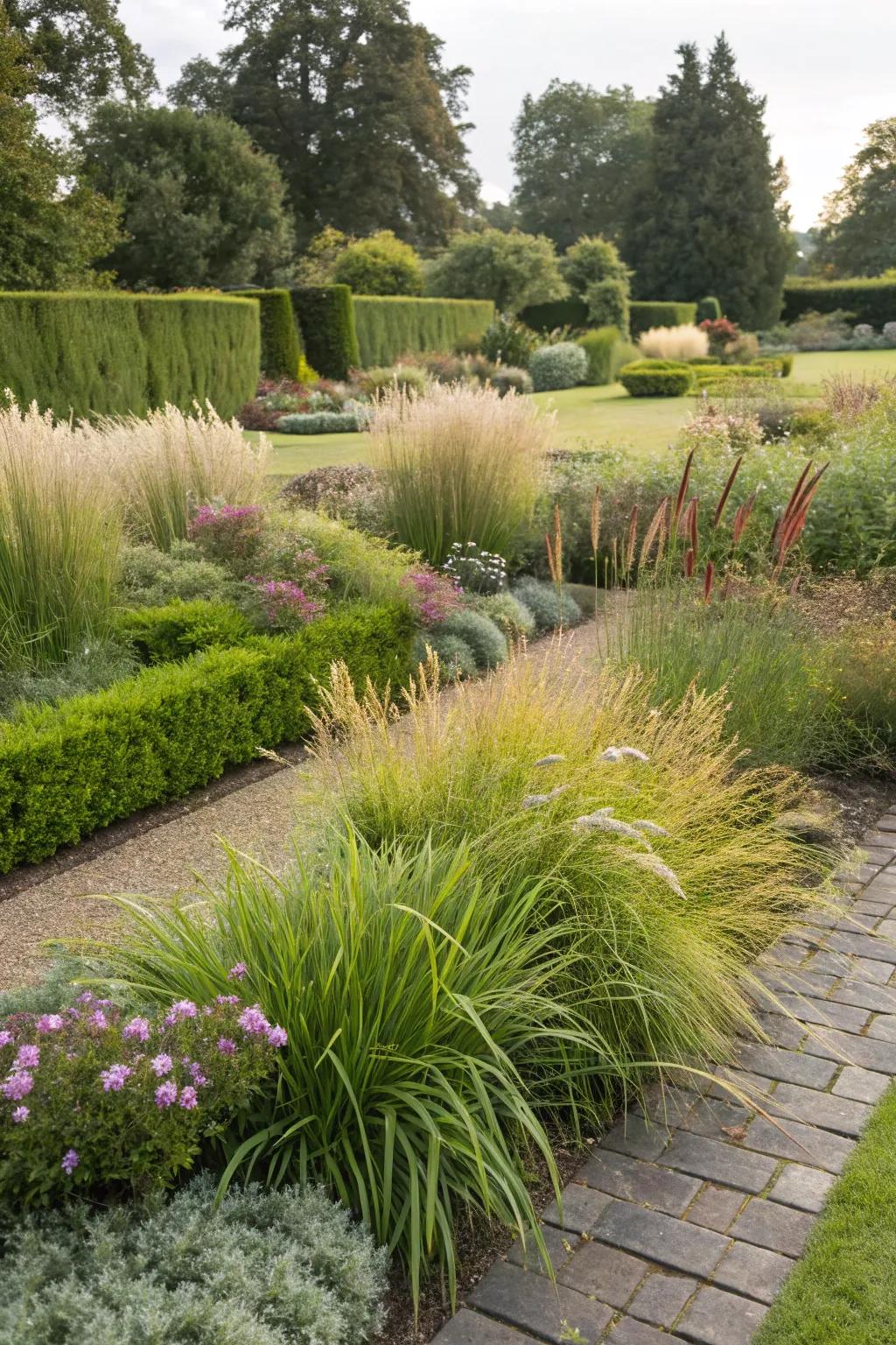 A lawn featuring grass types that are ideally adapted to the local climate.